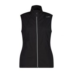 Damska kurtka bez rękawów CMP. Czarne kurtki przejściowe sportowe CMP, m, bez wzorów, z softshellu, bez kaptura, trekkingowe. Za 348.00 zł.
