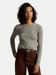 Polo Ralph Lauren Sweter 211971795001 Szary Slim Fit. Szare swetry Polo Ralph Lauren, xl, bez wzorów, bez ramiączek. Za 949.99 zł.