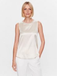 Peserico Bluzka S08893D Écru Regular Fit. Bluzki Peserico, s, bez wzorów, z jedwabiu, bez kołnierzyka, bez ramiączek. Za 1,619.00 zł.