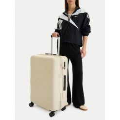 Walizka duża Reebok. Brązowe walizki Reebok, duże. Za 349.99 zł.