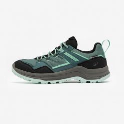 Buty turystyczne damskie Quechua MH100 wodoodporne. Niebieskie buty trekkingowe QUECHUA, na lato, z kauczuku, bez zapięcia. Za 219.99 zł.