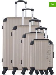 BlueStar 4-częściowy zestaw "Bucarest" w kolorze beżowym rozmiar: onesize. Brązowe walizki BlueStar. Za 608.99 zł.