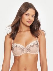 Chantelle Biustonosz balkonetka Spice C22BM5 Beżowy. Brązowe biustonosze Chantelle, bez wzorów, z syntetyku. Za 179.99 zł.