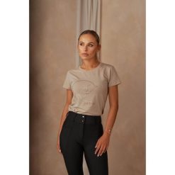 T-shirt damski z motywem koni JD ATTACK Yin Yang. Brązowe t-shirty JD ATTACK, bez wzorów, sportowe, bez kołnierzyka, bez ramiączek. Za 129.00 zł.