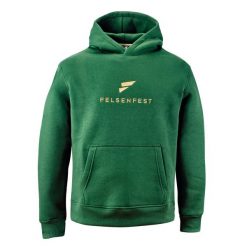 Bluza rozgrzewkowa Slopers. Zielone bluzy FELSENFEST, bez wzorów, z bawełny, sportowe, bez ramiączek, bez kaptura. Za 289.99 zł.