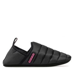 Kapcie Napapijri. Czarne kapcie Napapijri, bez wzorów. Za 179.99 zł.