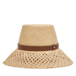 Kapelusz Weekend Max Mara. Brązowe kapelusze Weekend Max Mara, bez wzorów. Za 689.99 zł.