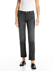 Replay Dżinsy - Straight Leg fit - w kolorze czarnym rozmiar: W32/L30. Czarne jeansy Replay, l, z aplikacjami, klasyczne, z podwyższonym stanem. Za 249.95 zł.