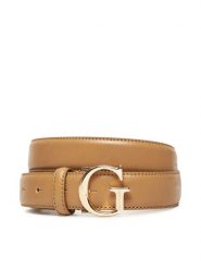Guess Pasek Damski BW9118 P4230 Beżowy. Brązowe paski Guess, z aplikacjami, ze skóry. Za 159.99 zł.