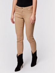 Morgan Jeansy 211-PETRA1 Brązowy Skinny Fit. Brązowe jeansy Morgan, bez wzorów, z bawełny. Za 129.99 zł.