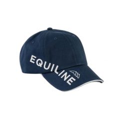 Czapka z daszkiem Equiline New Logo Charlie. Niebieskie czapki z daszkiem EQODE BY EQUILINE, bez wzorów, sportowe. Za 242.50 zł.
