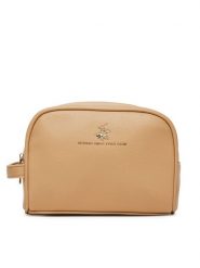 Beverly Hills Polo Club Kosmetyczka BHPC-U1-004-SS25 Beżowy. Brązowe torebki klasyczne Beverly Hills Polo Club, bez wzorów, z materiału, bez dodatków. Za 79.99 zł.