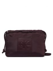 Calvin Klein Torebka LV04F3871G Bordowy. Czerwone listonoszki Calvin Klein, bez wzorów, z materiału, bez dodatków. Za 329.99 zł.