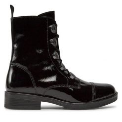Botki Gabor. Czarne botki Gabor, bez wzorów, bez obcasa, na płaskiej podeszwie, bez zapięcia. Za 449.99 zł.
