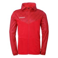 Kurtka z kapturem Uhlsport Progressive 28. Czarne kurtki Uhlsport, l, bez wzorów, z materiału, klasyczne, z kapturem. Za 279.60 zł.