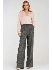 Nife Spodnie w kolorze antracytowym rozmiar: 36. Czarne spodnie materiałowe Nife, bez wzorów, z materiału, z podwyższonym stanem. Za 234.94 zł.