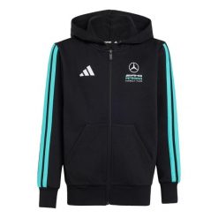 Bluza Z Kapturem Mercedes - Amg Petronas Formula 1 Team Dna Full Zip. Czarne bluzy adidas, bez wzorów, bez ramiączek, z kapturem. Za 239.00 zł.