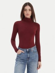 Wolford Body Colorado 75083 Bordowy Slim Fit. Czerwone body i gorsety Wolford, bez wzorów, z syntetyku, bez ramiączek. Za 669.99 zł.