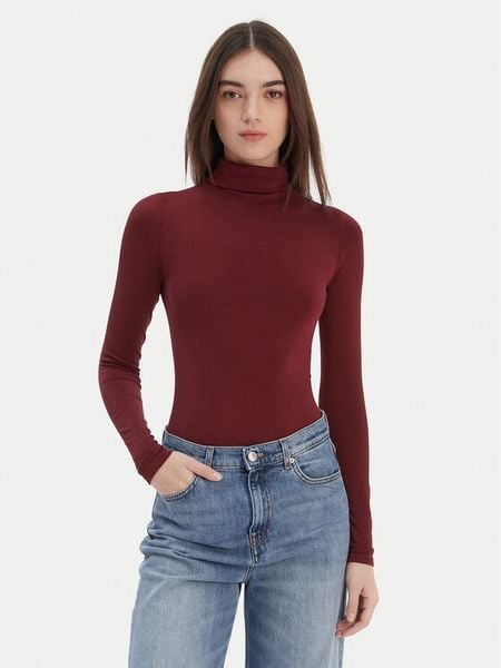 Wolford Body Colorado 75083 Bordowy Slim Fit. Czerwone body i gorsety Wolford, bez wzorów, z syntetyku, bez ramiączek. Za 669.99 zł.