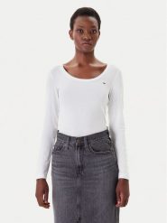 Tommy Jeans Bluzka DW0DW20921 Biały Regular Fit. Białe bluzki Tommy Jeans, xl, bez wzorów, z jeansu, bez kołnierzyka, bez ramiączek. Za 199.99 zł.
