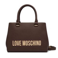 Torebka LOVE MOSCHINO. Brązowe torebki klasyczne Love Moschino, bez wzorów, klasyczne, bez dodatków. Za 1,029.00 zł.