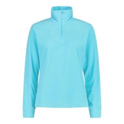 Bluza damska CMP. Niebieskie bluzy CMP, bez wzorów, sportowe, bez ramiączek, bez kaptura. Za 119.99 zł.