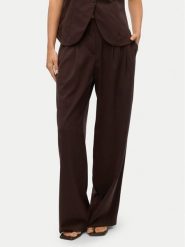 Vero Moda Spodnie materiałowe Sigga 10336315 Brązowy Wide Leg. Brązowe spodnie materiałowe Vero Moda, bez wzorów, z materiału. Za 199.99 zł.