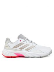 Adidas Buty do tenisa Courtjam Control 3 IH2968 Biały. Białe buty treningowe adidas, bez wzorów, z materiału, bez zapięcia, tenisowe. Za 319.99 zł.