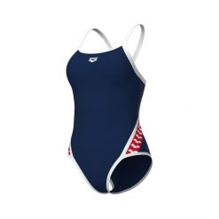 Damski kostium kąpielowy 1-częściowy Arena Super Fly. Białe stroje jednoczęściowe Arena, bez wzorów, retro. Za 264.00 zł.