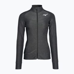 Kurtka tenisowa damska Mizuno Training czarna 62GC121309. Białe kurtki Mizuno, xs, bez wzorów, z elastanu, bez kaptura. Za 159.99 zł.