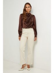 L'armoire de Suzette Bluzka w kolorze brązowym rozmiar: 34/36. Brązowe bluzki L'armoire de Suzette, l, bez wzorów, klasyczne, bez kołnierzyka, bez ramiączek. Za 86.99 zł.