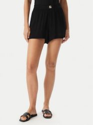 BOSS Szorty materiałowe Double B 50561257 Czarny Regular Fit. Czarne szorty Boss, bez wzorów, z materiału. Za 349.99 zł.