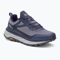 Buty trekkingowe damskie Jack Wolfskin Terrashelter Low. Niebieskie buty trekkingowe Jack Wolfskin, z materiału, bez zapięcia. Za 429.99 zł.