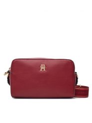 Tommy Hilfiger Torebka Th Joy Camera Bag AW0AW19060 Czerwony. Czerwone listonoszki Tommy Hilfiger, bez wzorów, ze skóry, bez dodatków. Za 409.99 zł.