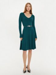 Marciano Guess Sukienka dzianinowa Luna 4BGK00 5613Z Zielony Regular Fit. Zielone sukienki Marciano Guess, z aplikacjami, z dzianiny, bez kołnierzyka, bez ramiączek. Za 569.99 zł.