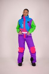 Powder Hound Zakrzywione damskie dopasowanie. Fioletowe kombinezony OOSC, na zimę, xl, bez wzorów, z syntetyku, retro, bez kołnierzyka, bez ramiączek. Za 1,710.99 zł.