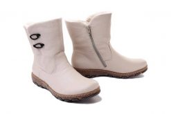 RIEKER Z0172-60 beige, botki damskie. Brązowe botki Rieker, bez wzorów, bez obcasa, bez zapięcia. Za 280.42 zł.