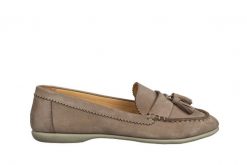 Mokasyny Bayla-161 158 2401 Tie Nubuck 161707, Szary, Skóra naturalna - 38. Szare mokasyny Bayla, bez wzorów, z materiału. W wyprzedaży za 179.10 zł.