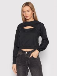 Converse Bluzka Twisted 10022960-A01 Czarny Relaxed Fit. Czarne bluzki Converse, s, bez wzorów, z bawełny, bez kołnierzyka, bez ramiączek. Za 169.99 zł.