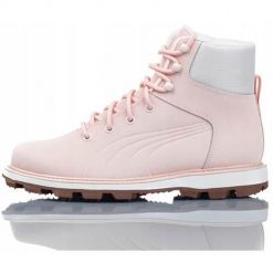 Buty do chodzenia damskie Puma Desierto. Czerwone buty treningowe Puma, bez wzorów, z materiału, za kostkę, bez zapięcia, trekkingowe. Za 279.80 zł.
