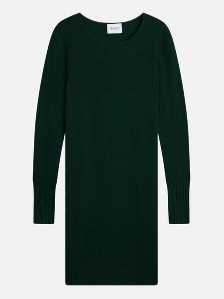 Perfect Cashmere Sukienka kaszmirowa "Molli" w kolorze ciemnozielonym rozmiar: S. Zielone sukienki Perfect Cashmere, s, bez wzorów, z kaszmiru, bez kołnierzyka, bez ramiączek, mini. Za 370.71 zł.