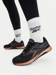 Reebok Buty na siłownię EO-NANO X5 EDGE 100263999 Czarny. Czarne buty treningowe Reebok, bez wzorów, bez zapięcia, na fitness i siłownię. Za 599.99 zł.