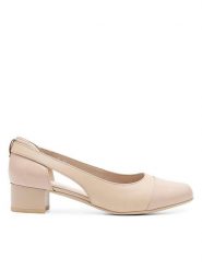 Lasocki Czółenka WB-3064-07 Beżowy. Brązowe czółenka Lasocki, bez wzorów, ze skóry, bez obcasa, bez zapięcia. Za 209.99 zł.