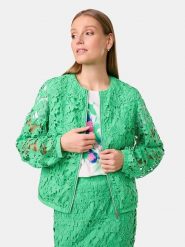Gerry Weber Kurtka przejściowa w kolorze zielonym rozmiar: 40. Zielone kurtki Gerry Weber, bez wzorów, bez kaptura. Za 249.17 zł.