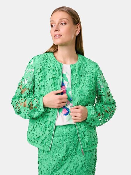 Gerry Weber Kurtka przejściowa w kolorze zielonym rozmiar: 40. Zielone kurtki Gerry Weber, bez wzorów, bez kaptura. Za 249.17 zł.