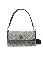 Tommy Hilfiger Torebka AW0AW17341 Niebieski. Niebieskie torebki klasyczne Tommy Hilfiger, bez wzorów, ze skóry, bez dodatków. Za 559.99 zł.