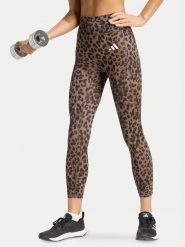 Adidas Legginsy Optime Essentials 3-Stripes KZ2520 Brązowy Slim Fit. Brązowe legginsy adidas, bez wzorów, z syntetyku, sportowe. Za 219.99 zł.