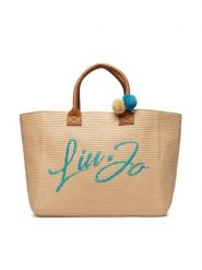 Liu Jo Torebka VA6200 A0007 Beżowy. Brązowe shopper bag Liu Jo, bez wzorów, z materiału, bez dodatków. Za 559.99 zł.
