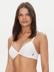 Polo Ralph Lauren Biustonosz braletka 4P0219 Biały. Białe biustonosze Polo Ralph Lauren, bez wzorów, z bawełny. Za 249.99 zł.