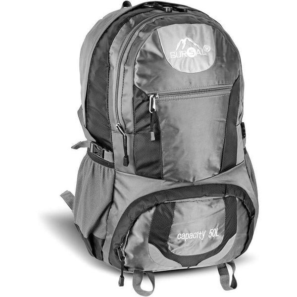 Plecak Sur5al Yukon 50L Szary - Idealny dla Entuzjastów Wędrówek. Szare plecaki ZSPORT, bez wzorów, na ramię, pikowane, bez dodatków. Za 218.99 zł.